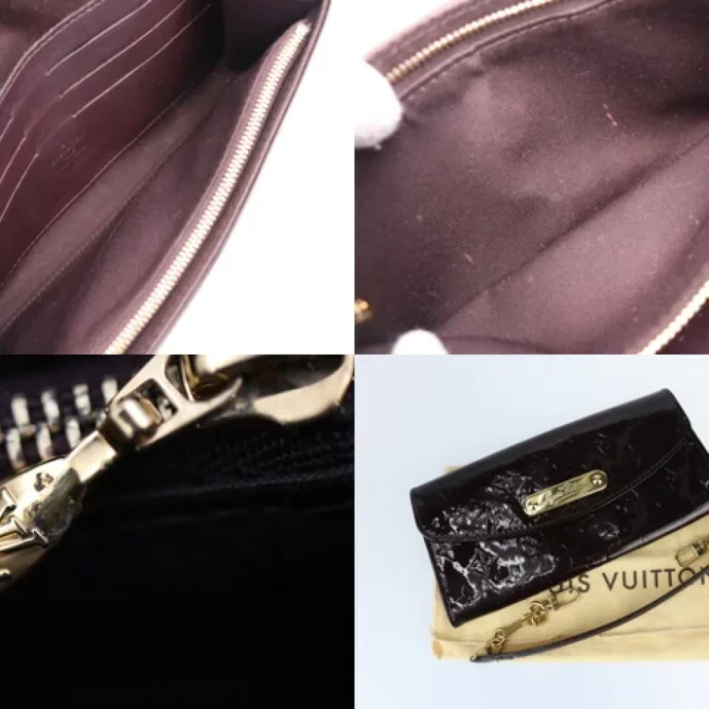 Louis Vuitton Vintage Pre-owned Leather clutches Purple Dames