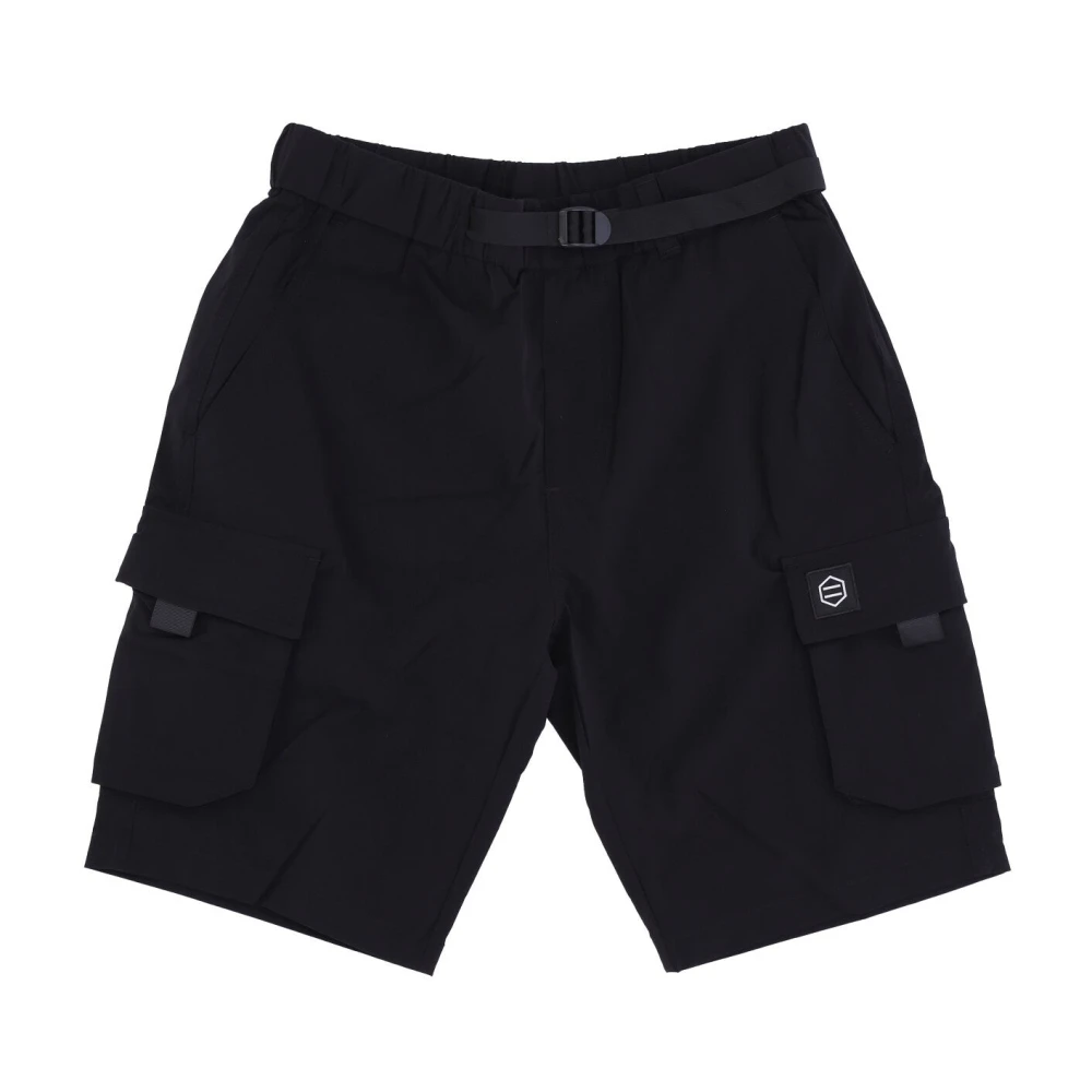 Dolly Noire Zwarte Cargo Shorts met Zakken Black Heren