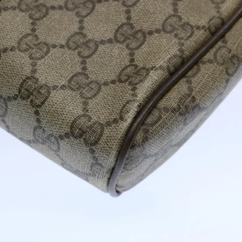 Gucci Vintage Pre-owned Canvas clutches Beige Dames