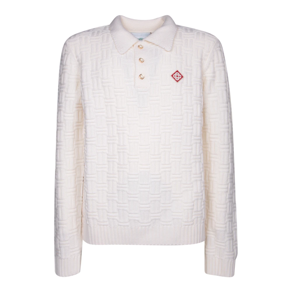 Casablanca Witte T-shirts Polos voor mannen White Heren
