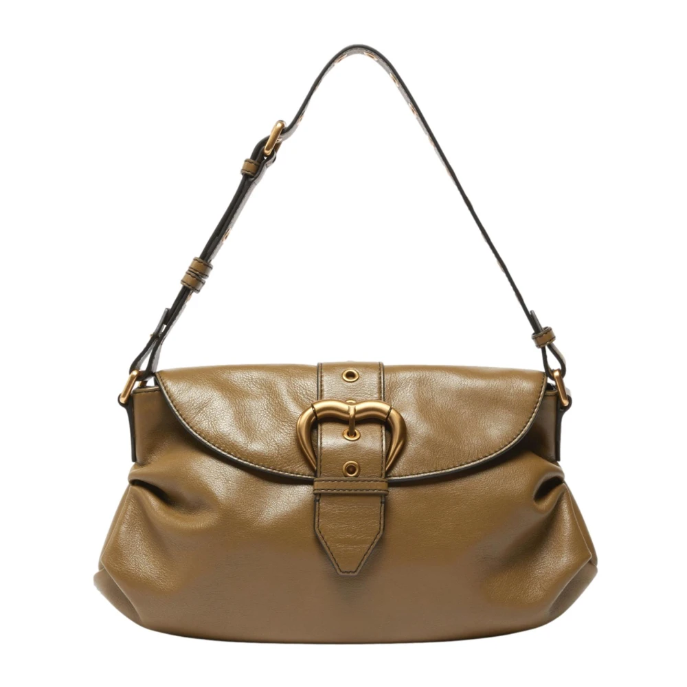 pinko Jolene Schoudertas Groen Olijf Green Dames