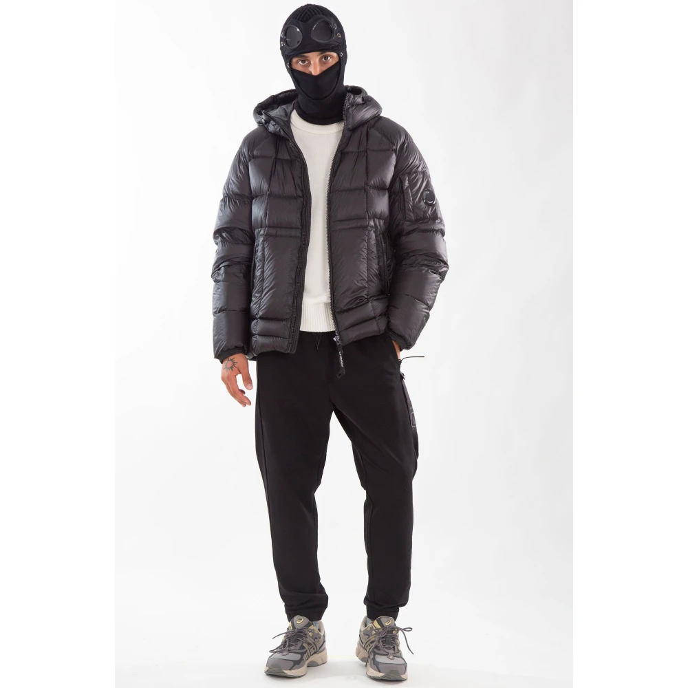C.P. Company Fleece Mixed Sweatpants Black Heren
