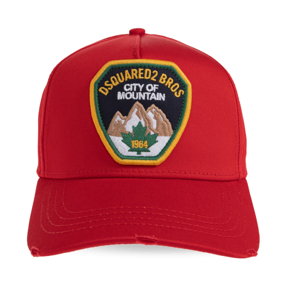 Dsquared2 Herr Röd Accessoarer One Size, Bomull, Baseballkeps
