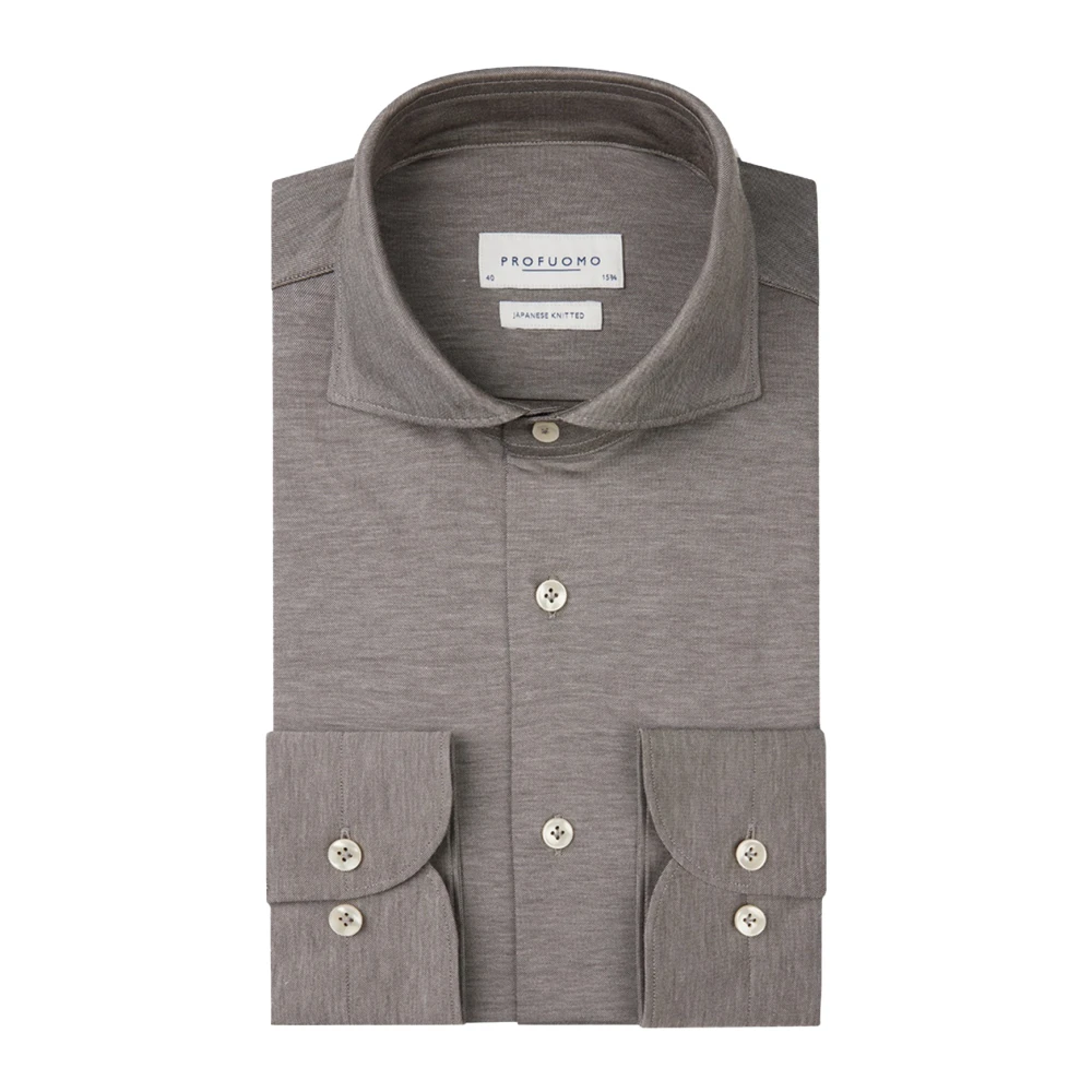 Profuomo X-Cutaway Overhemd in Bruin Brown Heren