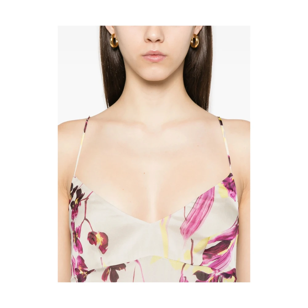 Raquel Diniz Bloemenprint V-hals Jurk Multicolor Dames