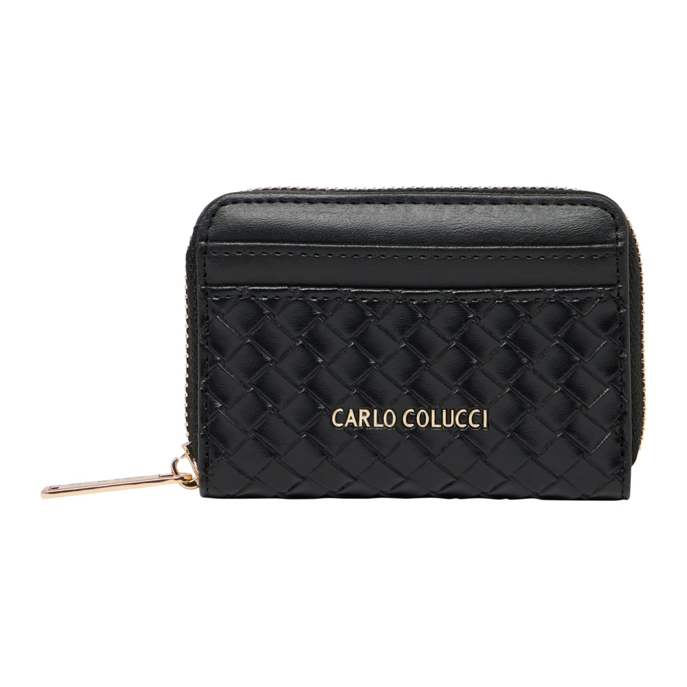 Carlo Colucci Women's Black Wallets & Cardholders, One Size, Small Wallet