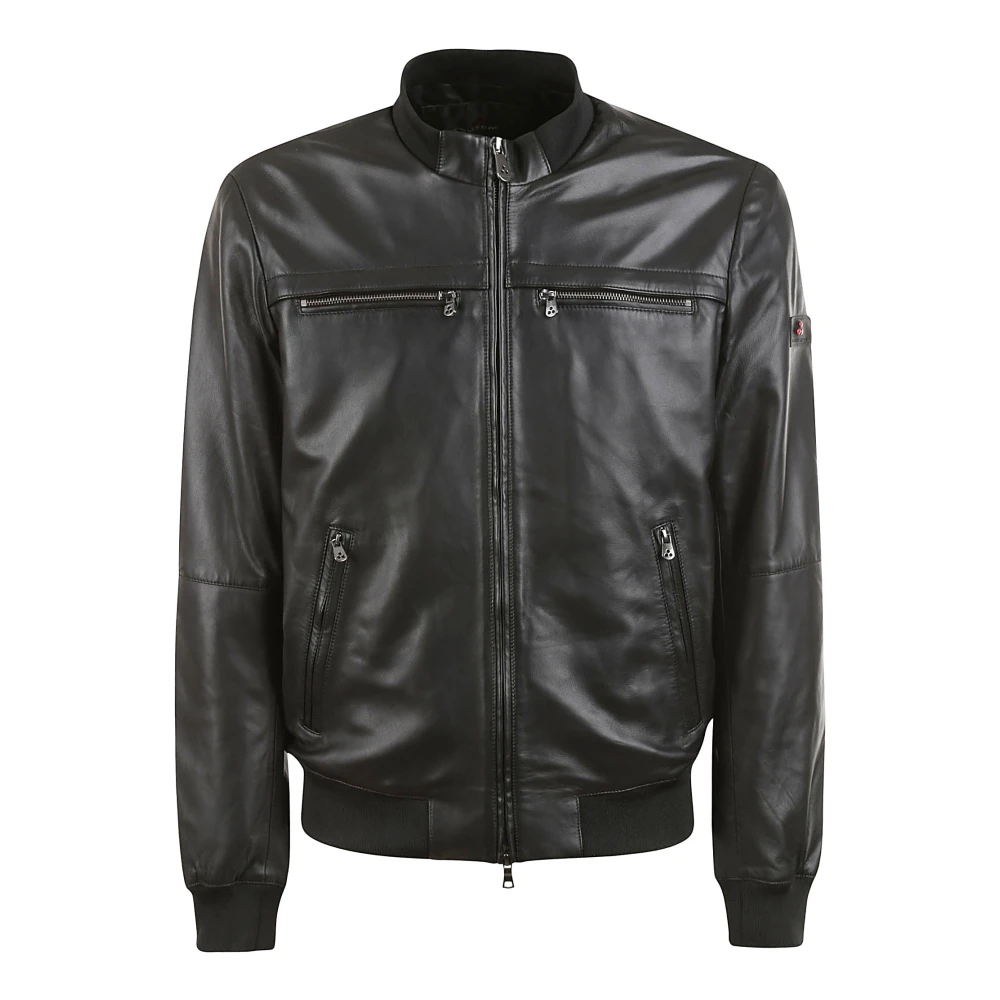 Peuterey Zwarte Bomber Nappa Jassen Black Heren