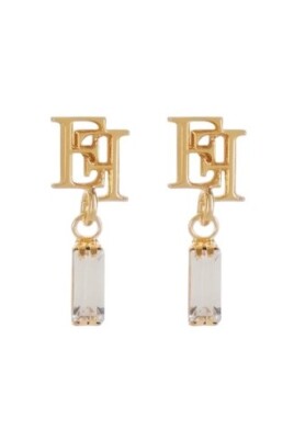 boucles-doreilles-dorees-avec-logo-et-pierres-pendantes