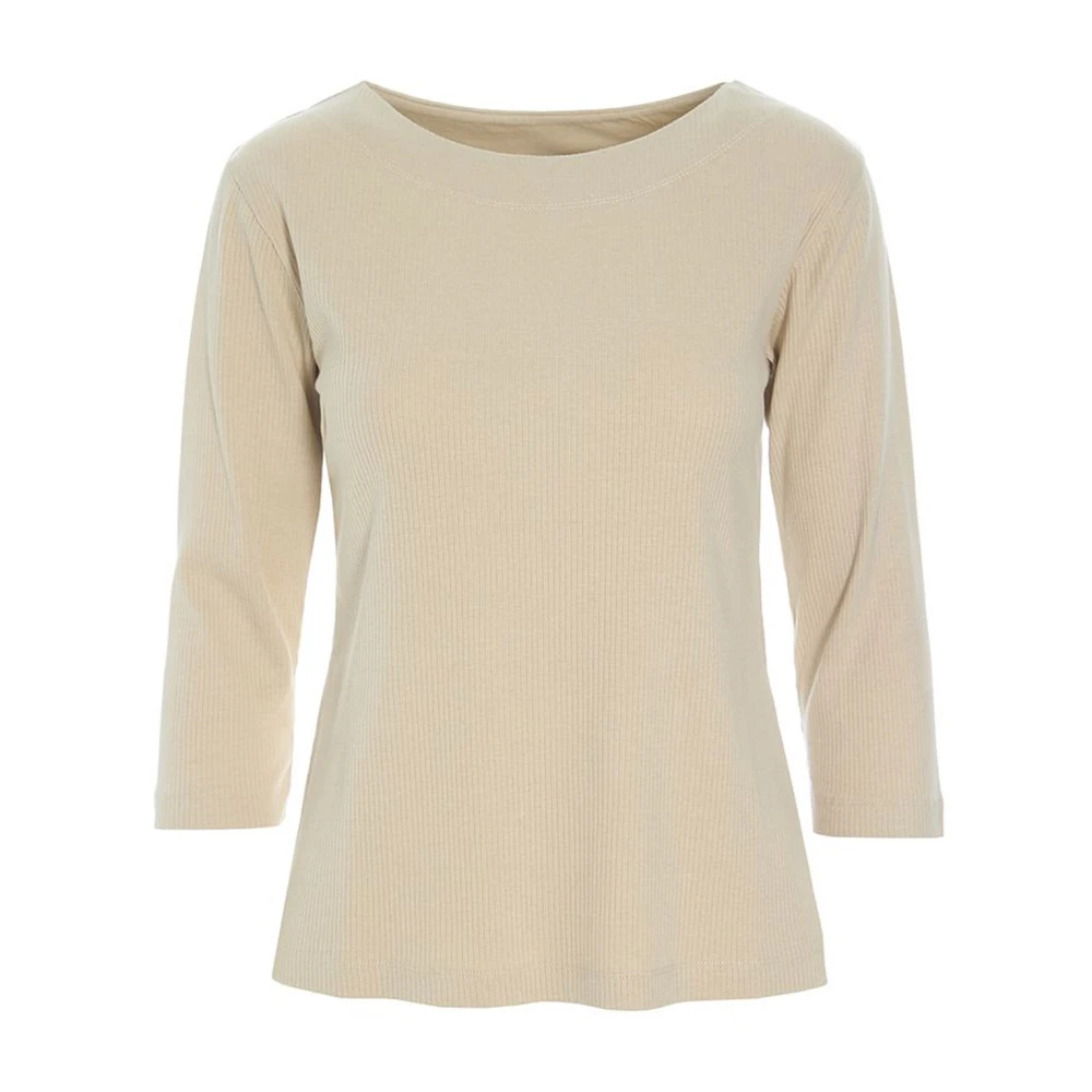 Bitte Kai Rand Naibu Rib Blouse Ivory Beige Dames