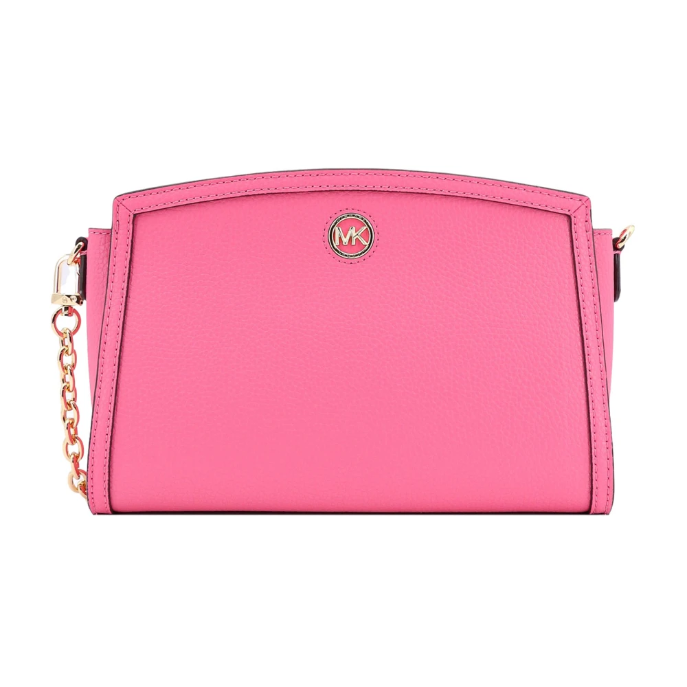 Michael Kors Roze Leren Schoudertas Ss24 Pink Dames