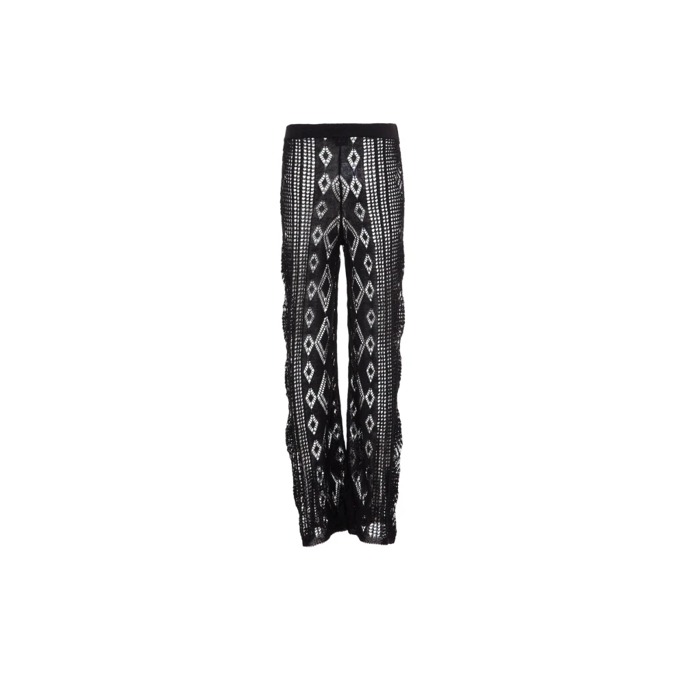 Akep Katoenen broek Black Dames
