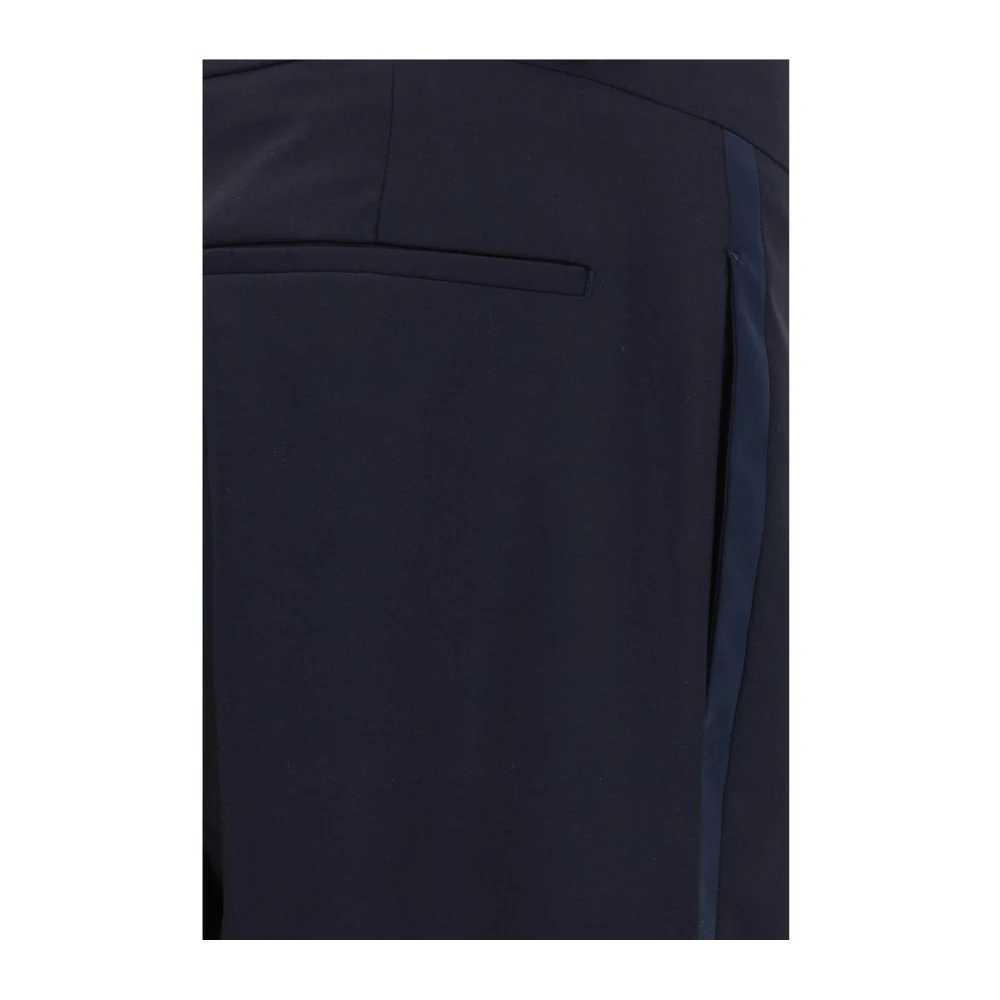 PS By Paul Smith Monochrome wollen broek met verstelbare tailleband Blue Heren
