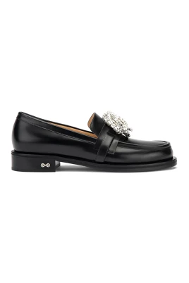 Klassiska Svarta Loafers
