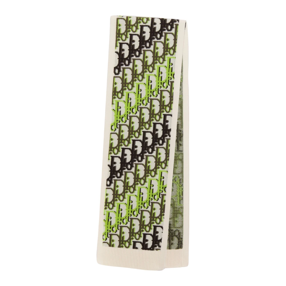 Dior Winter Scarves, Male, One Size, Oblique Scarf Green