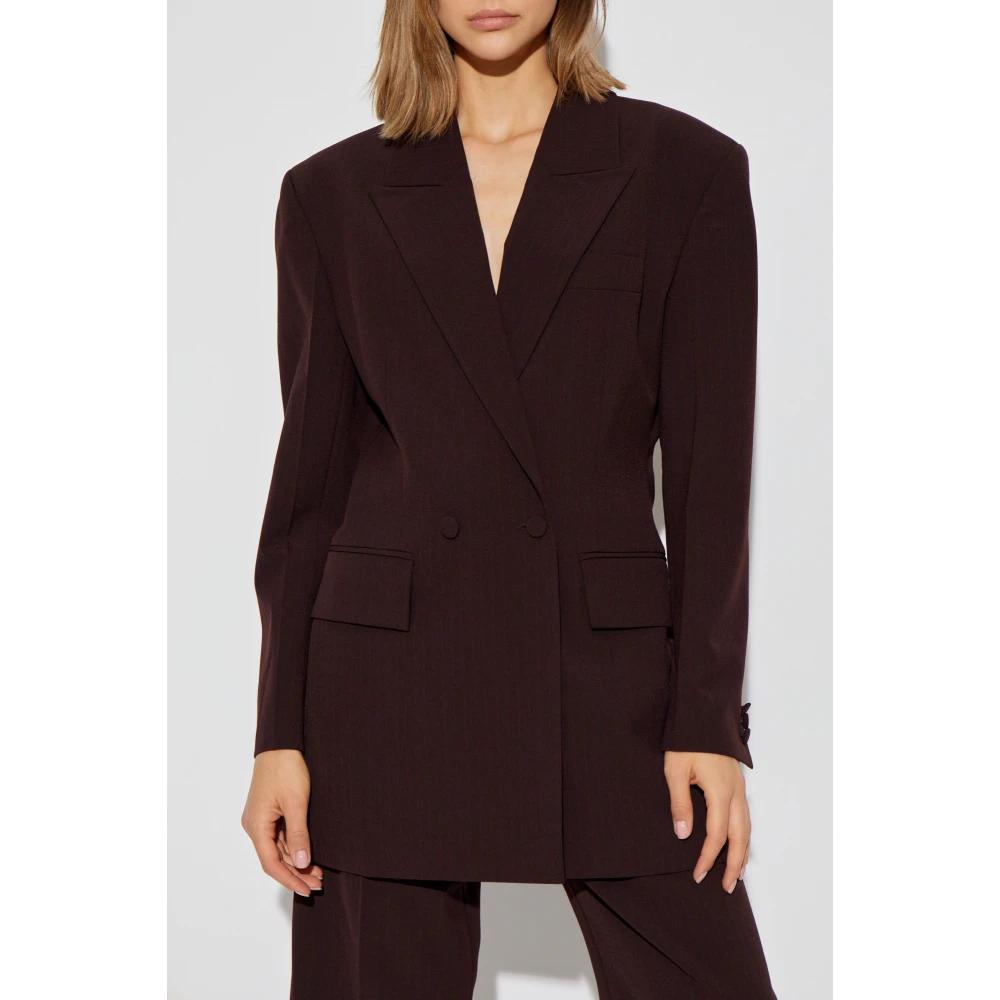 Aeron Blazer met gestreept patroon Brown Dames