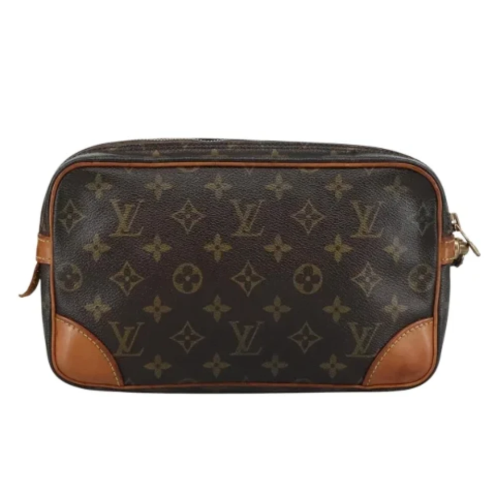 Louis Vuitton Vintage Pre-owned Canvas clutches Brown Dames