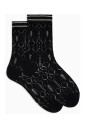 chaussettes-courtes-en-coton-noir-perfore-pour-femmes-avec-motif-losange