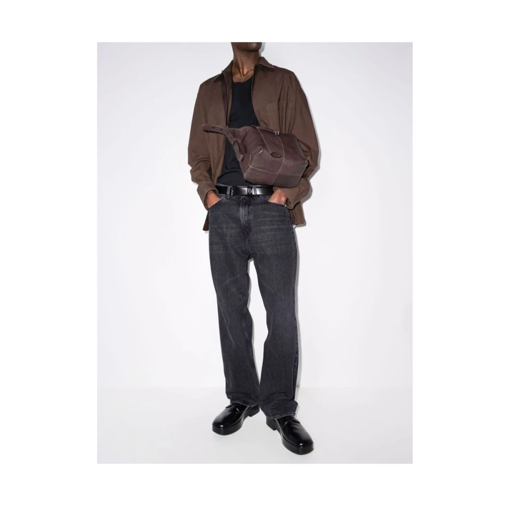 Our Legacy Grijze Katoenen Straight Leg Jeans Gray Heren