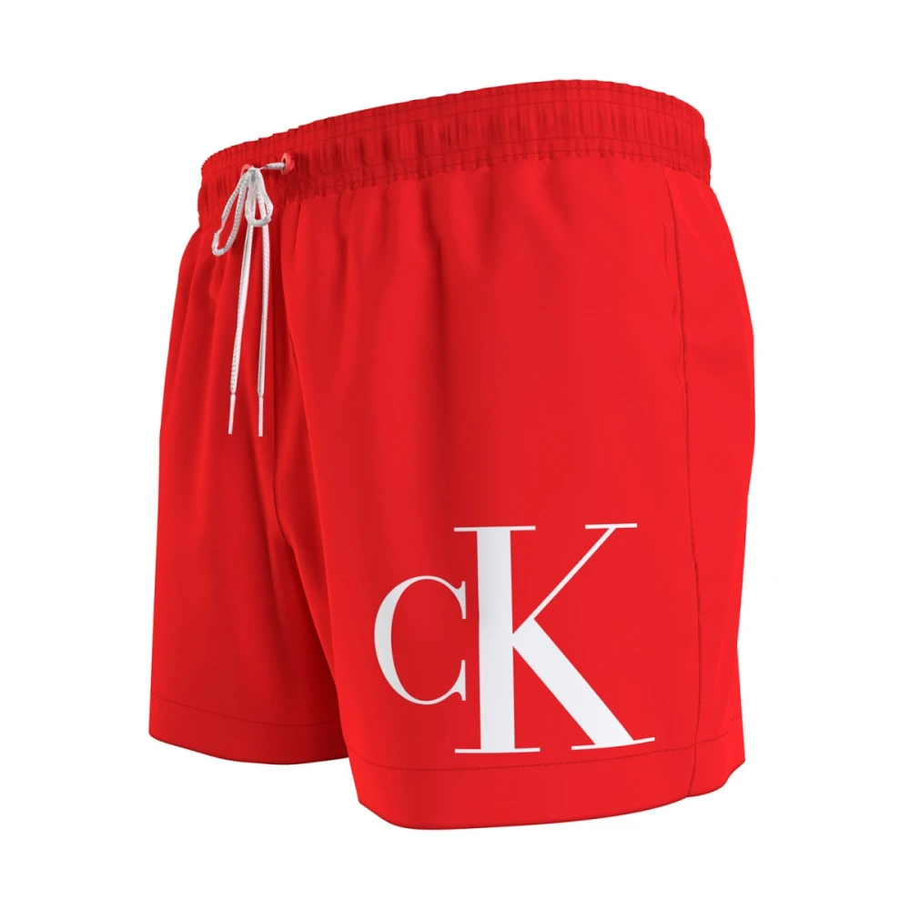 Calvin Klein Polyester Zwemkleding voor Vrouwen Red Heren