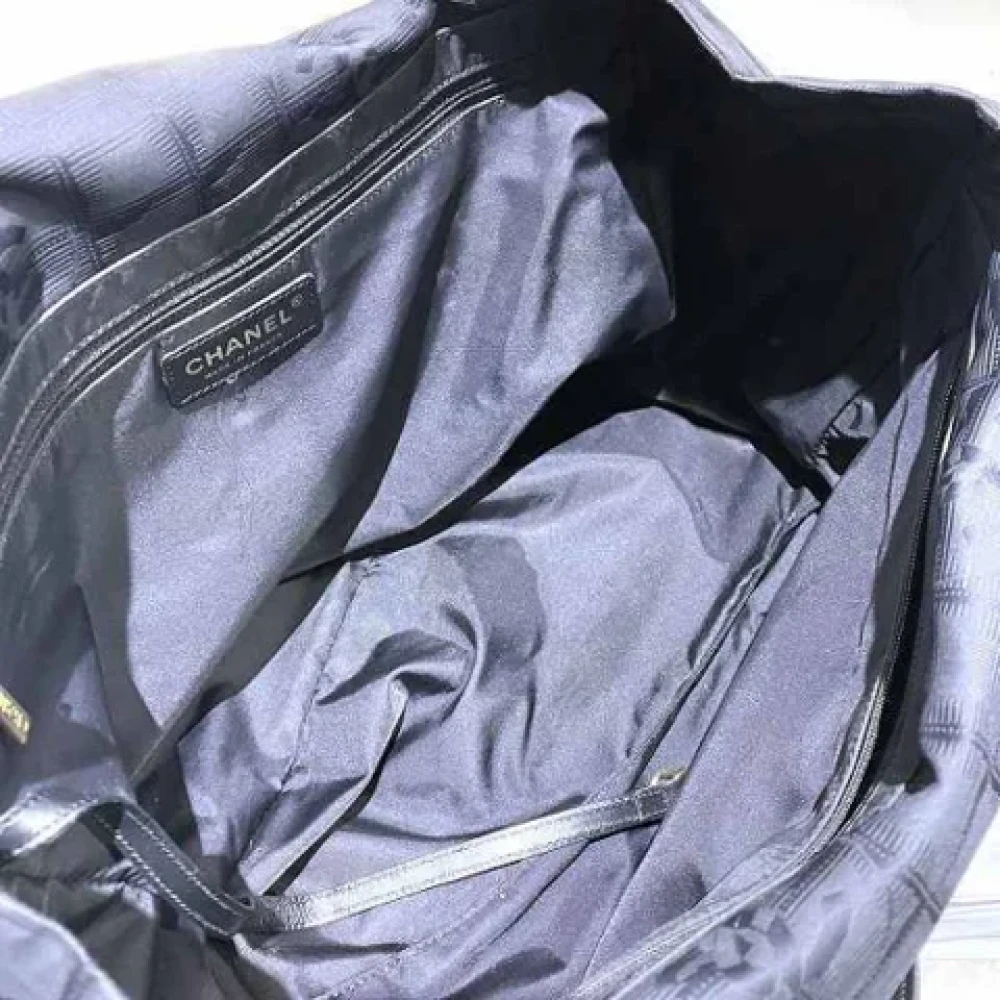 Chanel Vintage Pre-owned Fabric totes Black Dames
