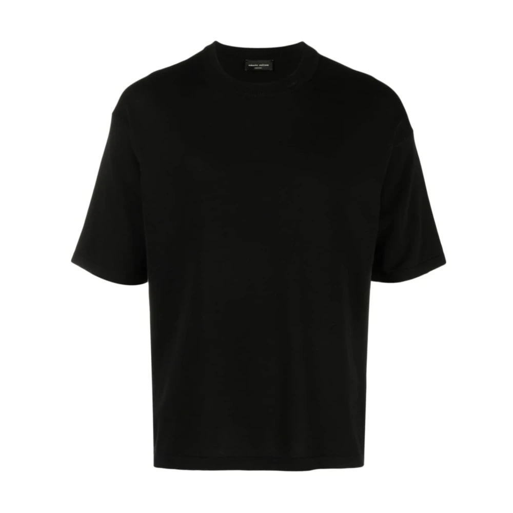 Roberto Collina Stijlvolle Heren T-shirt Black Heren