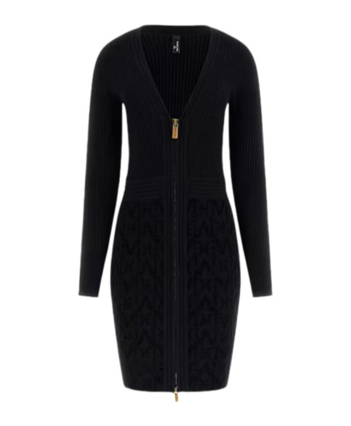 robe-noire-integrale-en-chenille