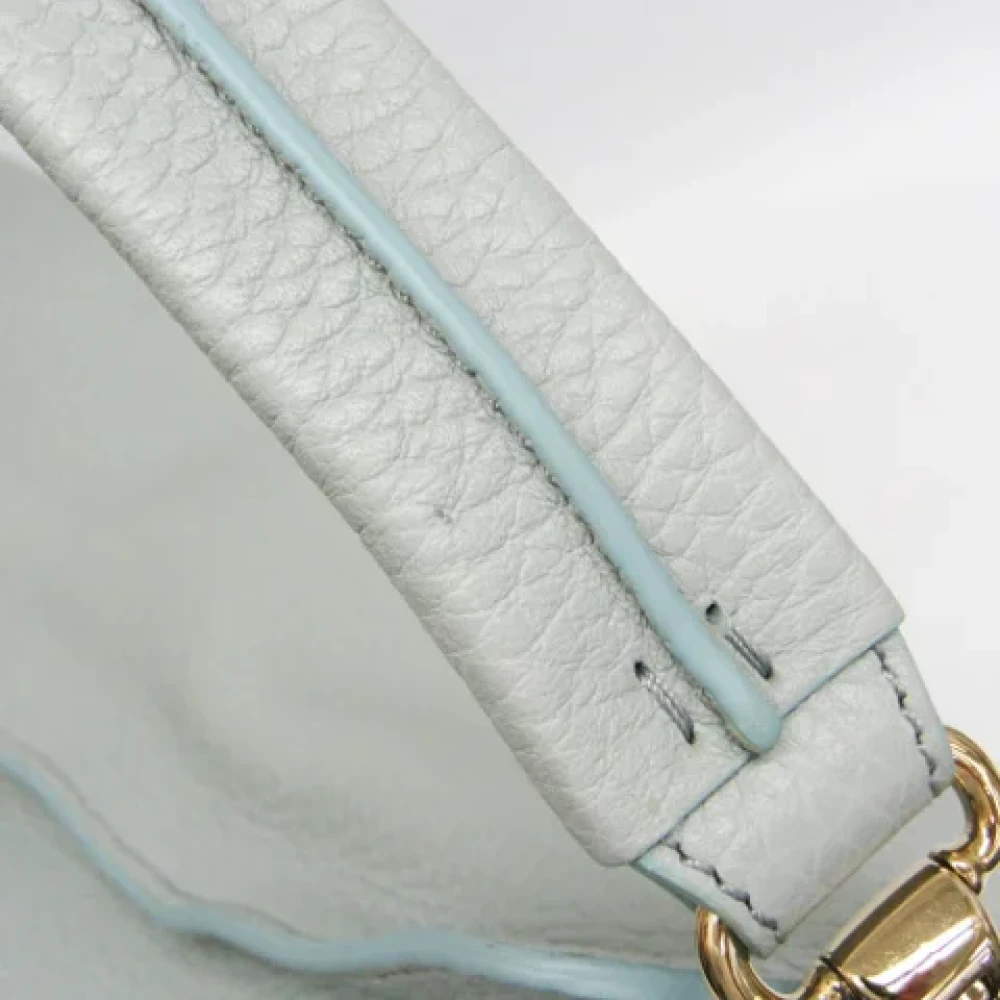 Burberry Vintage Pre-owned Leather shoulder-bags Blue Dames