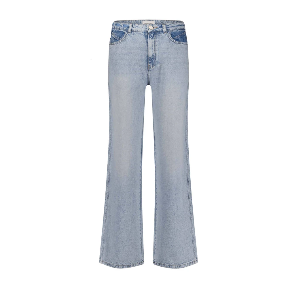 Fabienne Chapot Alex Wide Leg Jeans Blue Dames