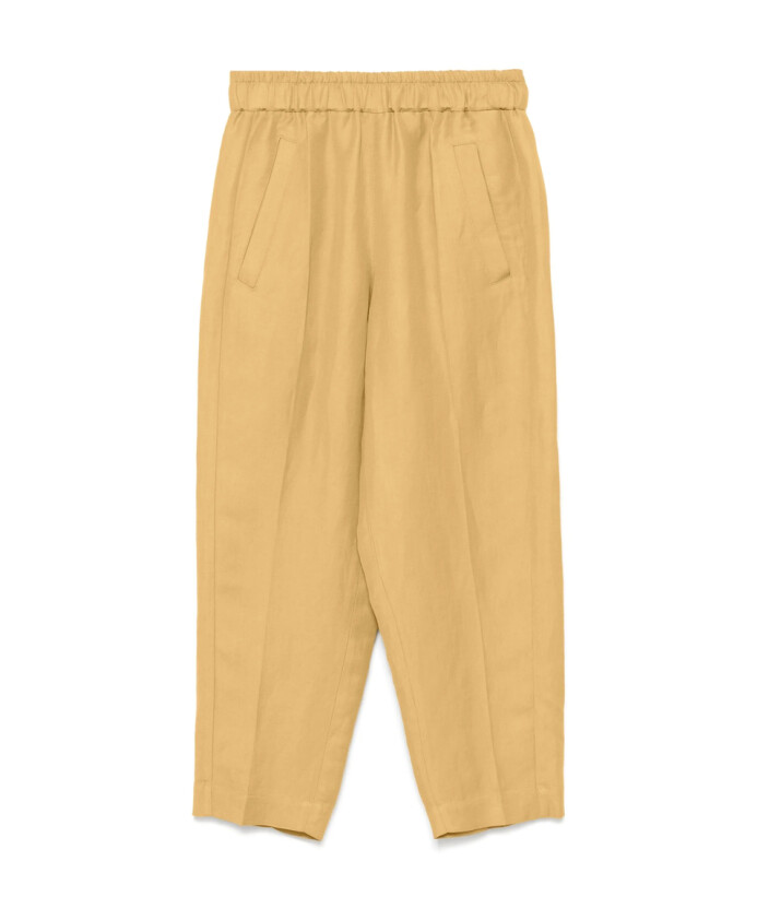 pantalon-jaune-a-taille-elastique