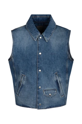 Indigo Blue Denim Vest Jacket