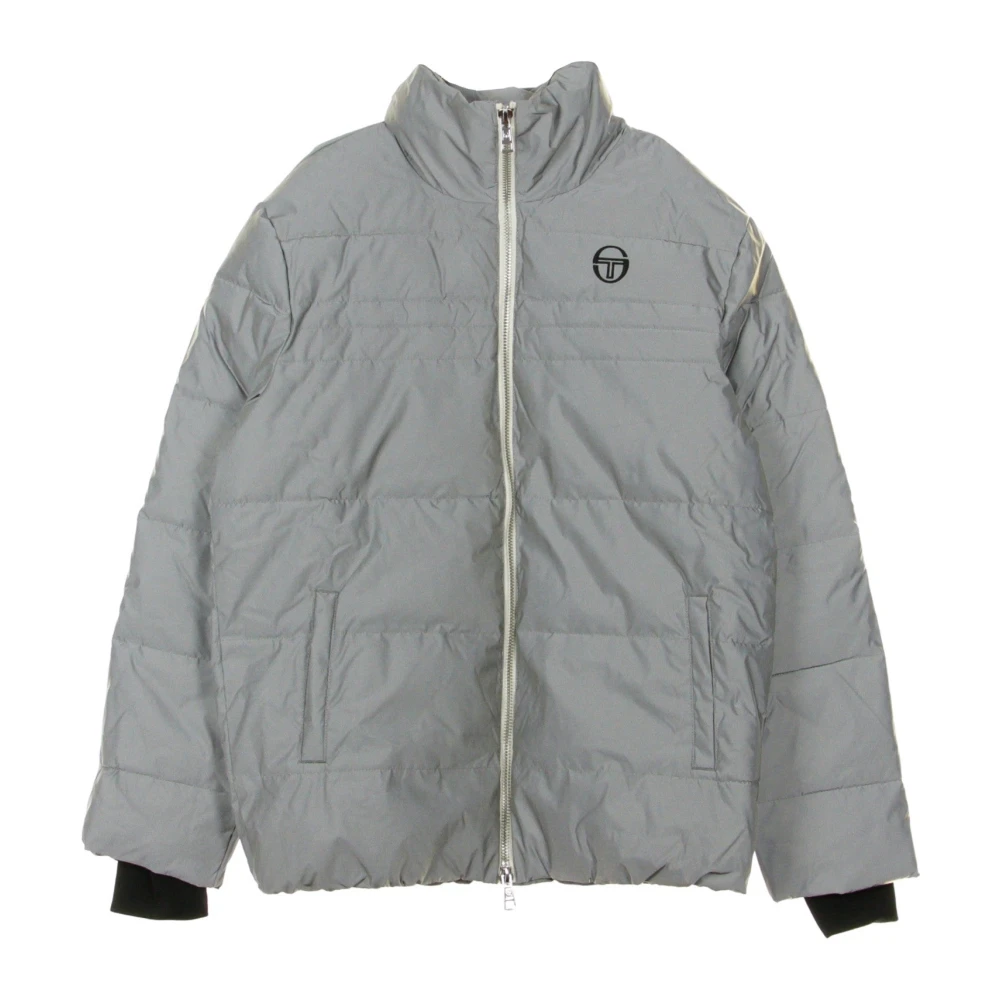 Sergio Tacchini Dhule Heren Zilveren Jas Zilver zwart Gray Heren