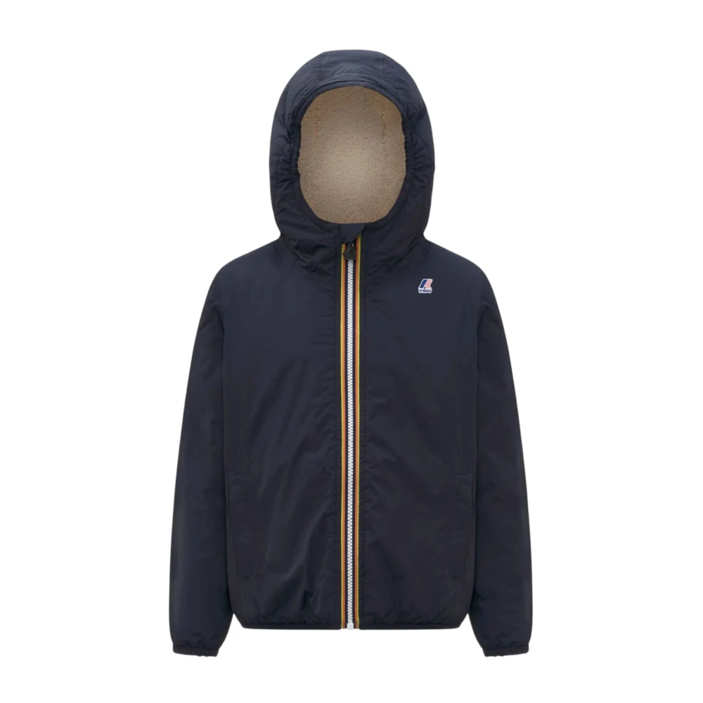 K-Way , Winter Jackets, Male, Blue, 10 Y | 140 Cm, Le Vrai 4.0 Claude Orsetto Jacket