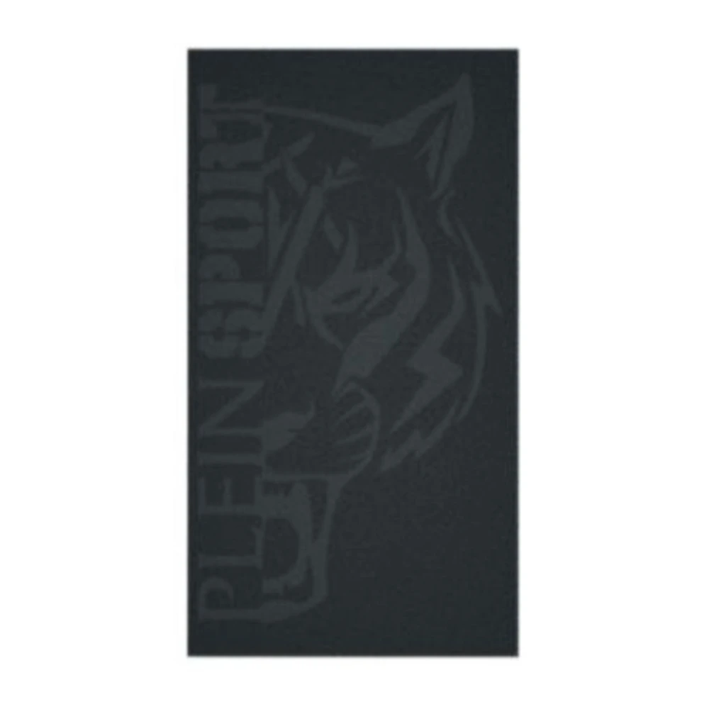 Philipp Plein Half Tiger Strandhanddoek voor Mannen Black Heren