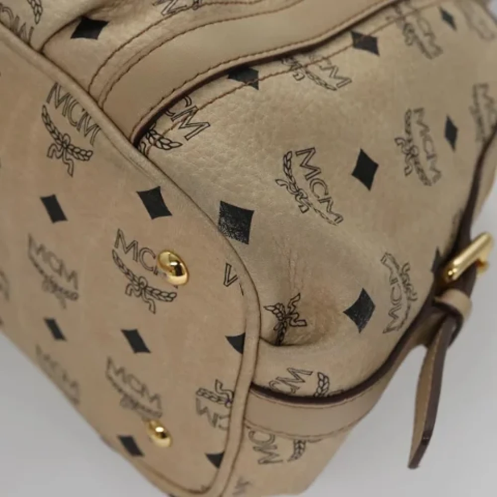 MCM Pre-owned Canvas handbags Beige Dames