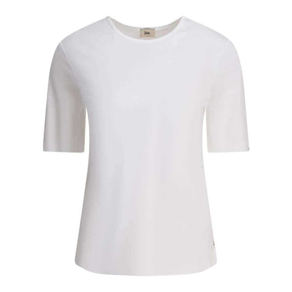 Herno Women's White T-Shirts, L, T-Shirt For