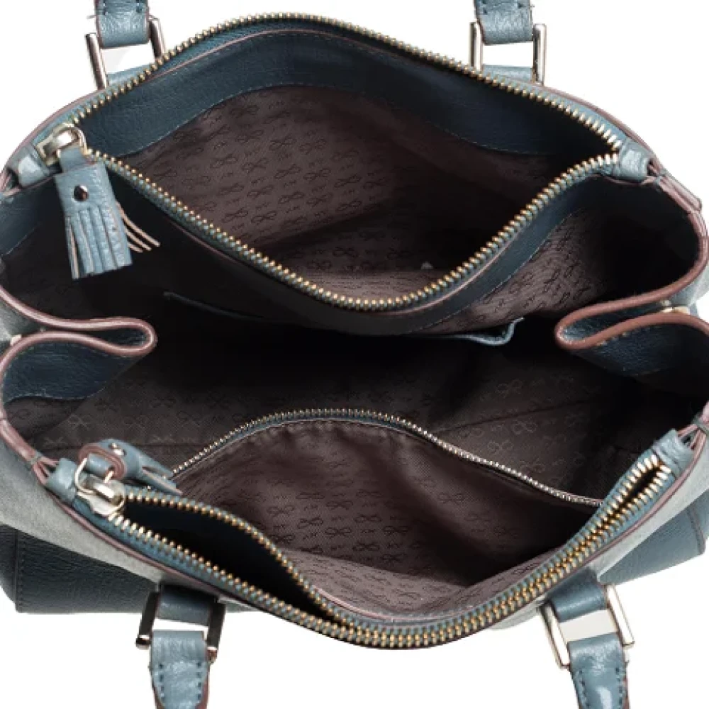 Anya Hindmarch Pre-owned Leather totes Blue Dames