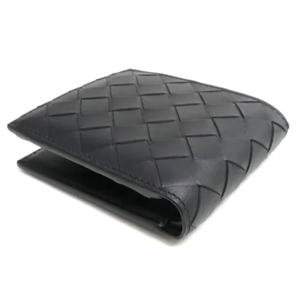 Bottega Veneta Vintage Pre-owned Leather wallets Black Heren
