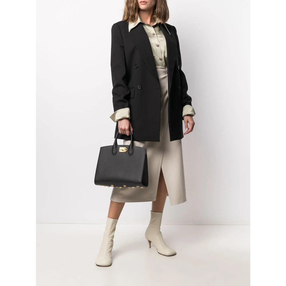 Salvatore Ferragamo Zwarte Tassen Collectie Black Dames