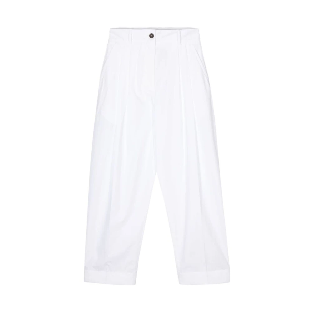 Studio Nicholson Wide Trousers White Dames