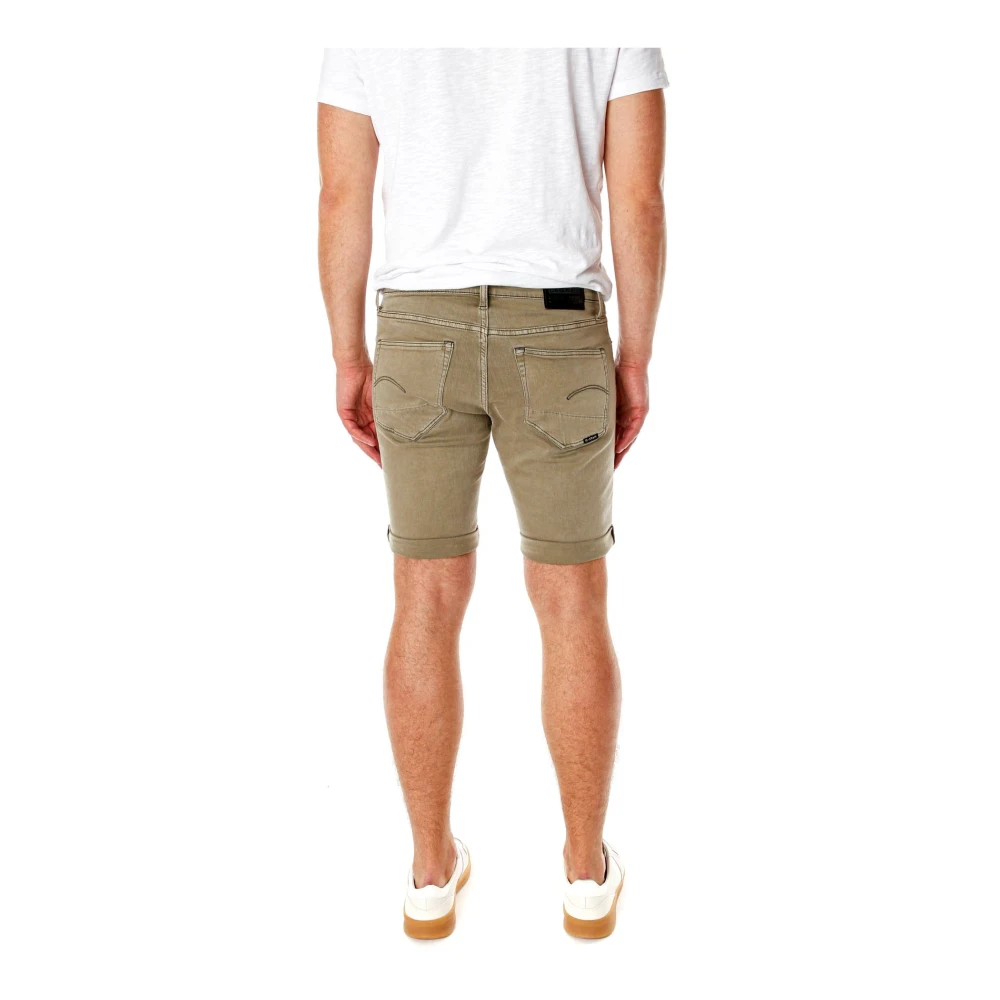 G-Star Slim Denim Shorts Green Heren