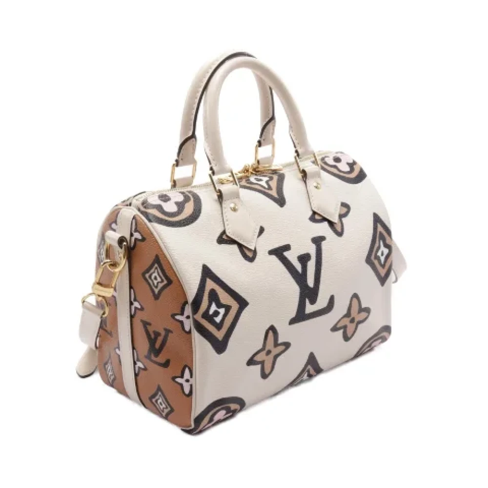 Louis Vuitton Vintage Pre-owned Canvas handbags White Dames