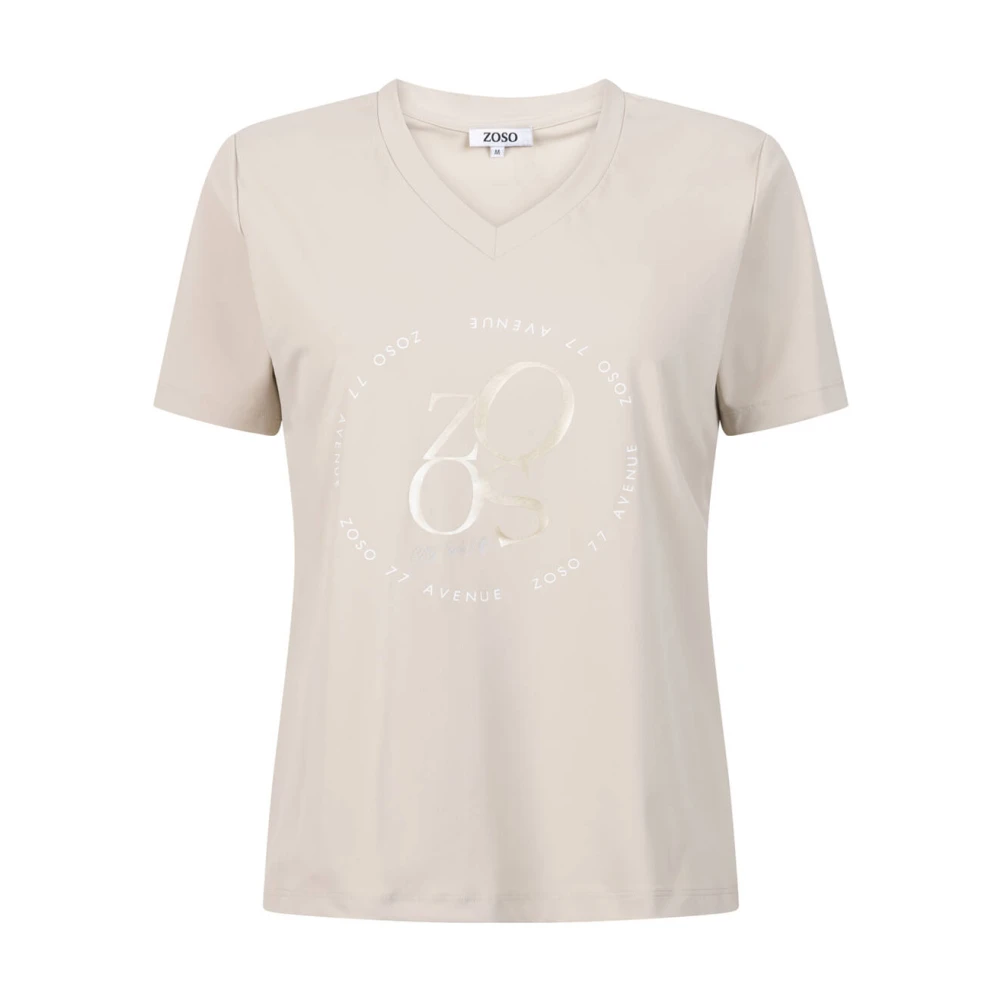 Zoso Julia T-shirt Beige Dames