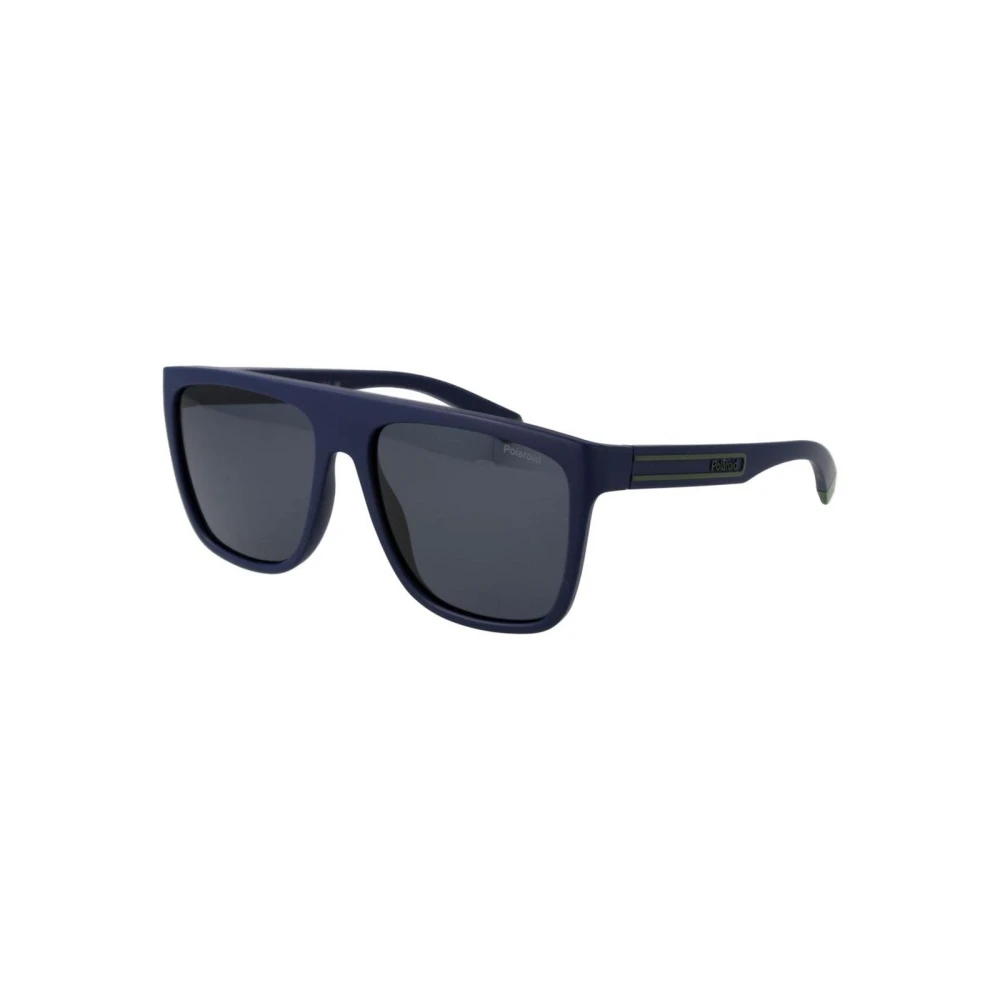 Polaroid Men's Blue Rectangular Sunglasses