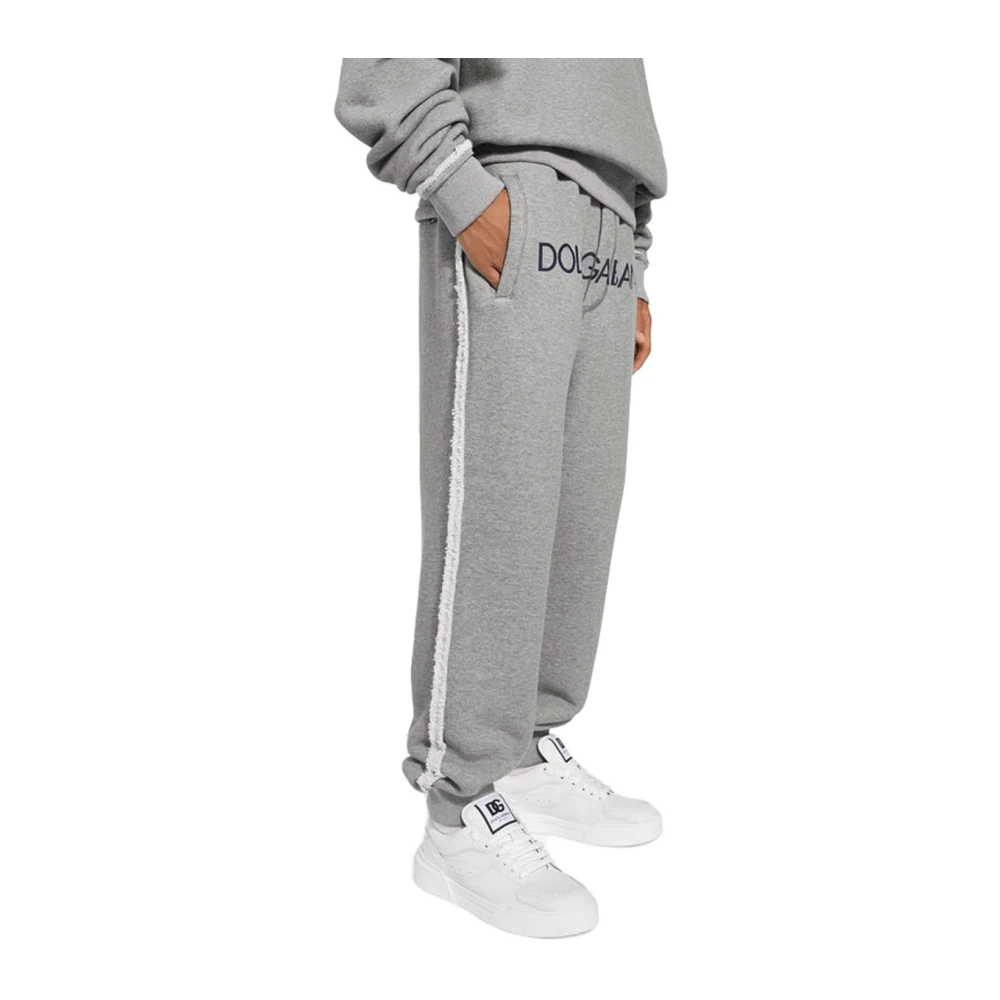 Dolce & Gabbana Logo Joggingbroek Gray Heren