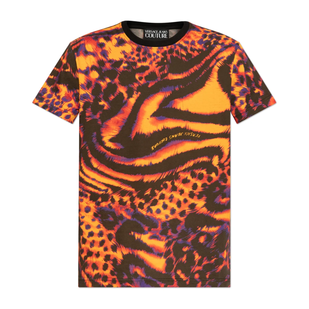 Versace Jeans Couture T-shirt met print Orange Heren