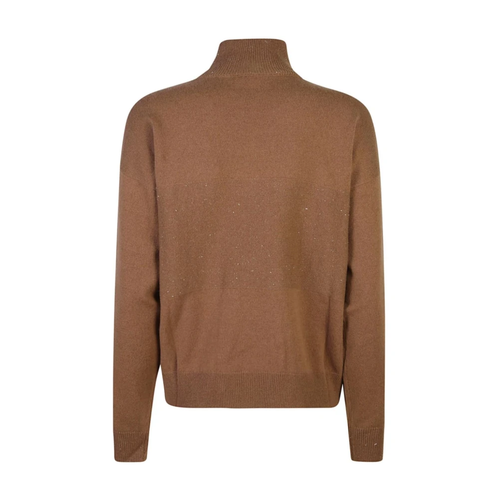 PESERICO Bruine Sweatshirt Aw24 Damesmode Brown Dames