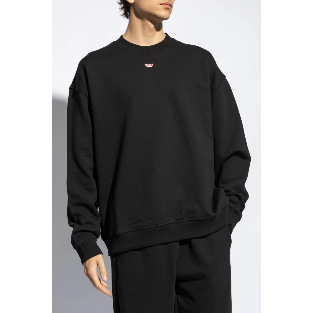 Diesel Sweatshirt met S-Boxt-D logo Black Heren
