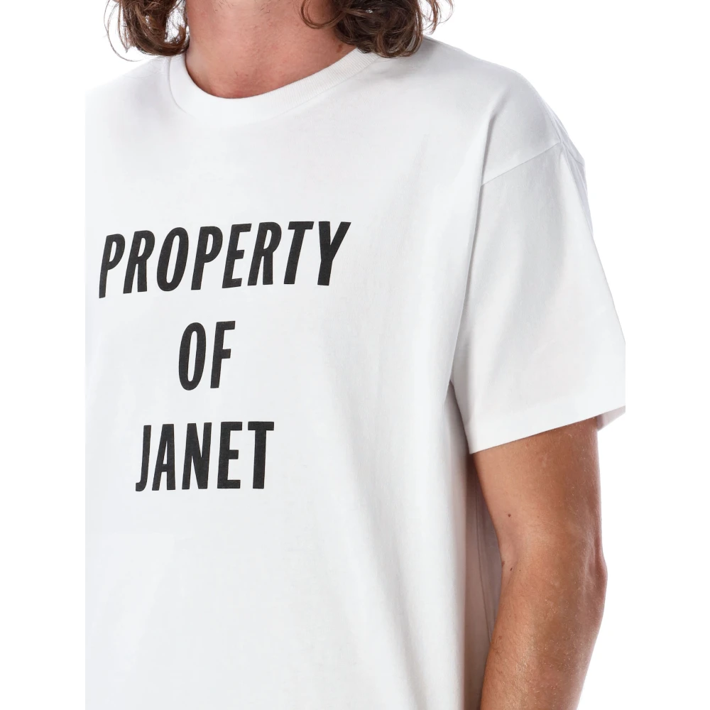 Bode Janet Tee Wit T-shirt voor heren White Heren
