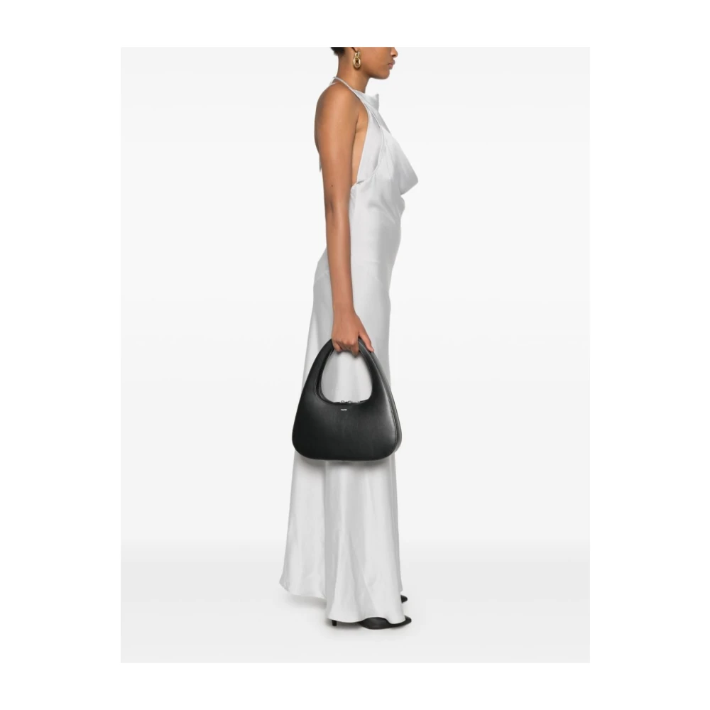 Coperni Zwarte Leren Top Handvat Tas Black Dames