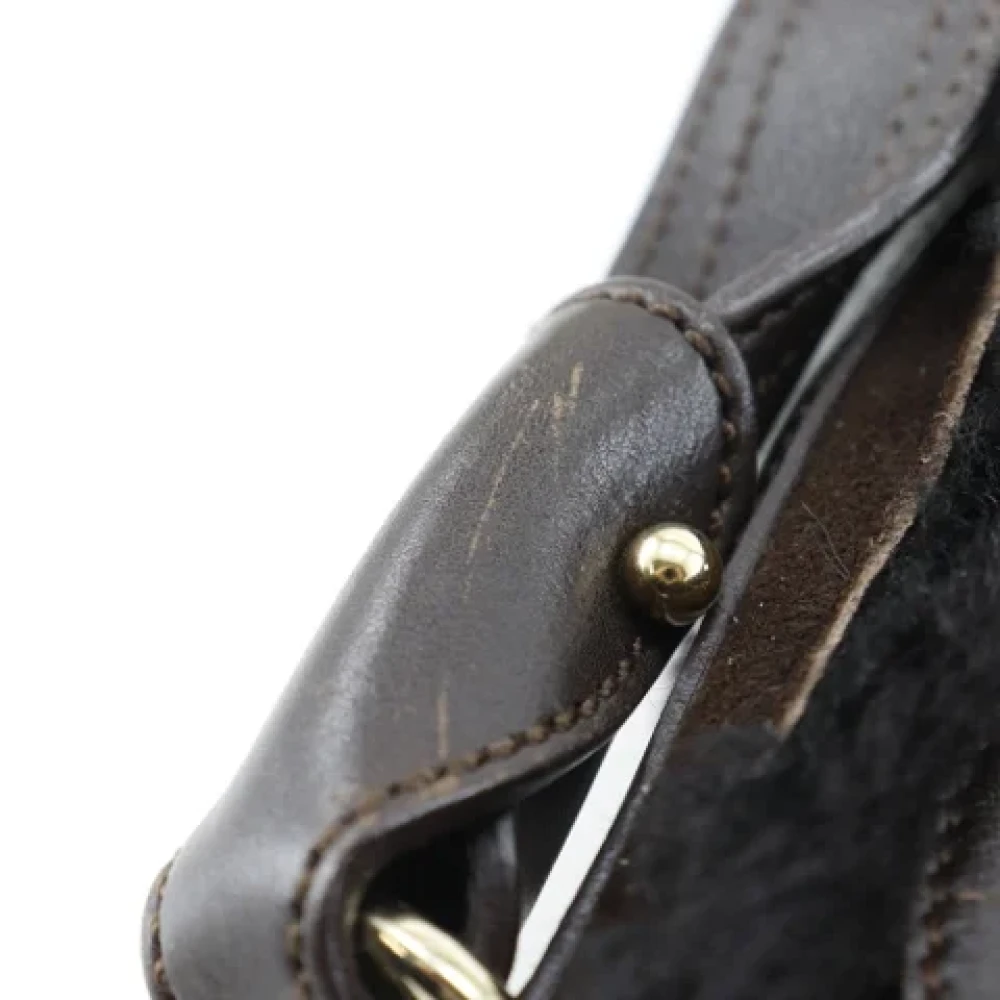 Salvatore Ferragamo Pre-owned Leather shoulder-bags Brown Dames